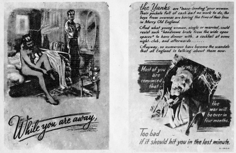 Illustration for article titled These Nazi Propaganda Leaflets Dropped on American Soldiers Are Nauseating